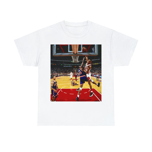 "Pippen Dunks On Ewing" Short Sleeve Tee